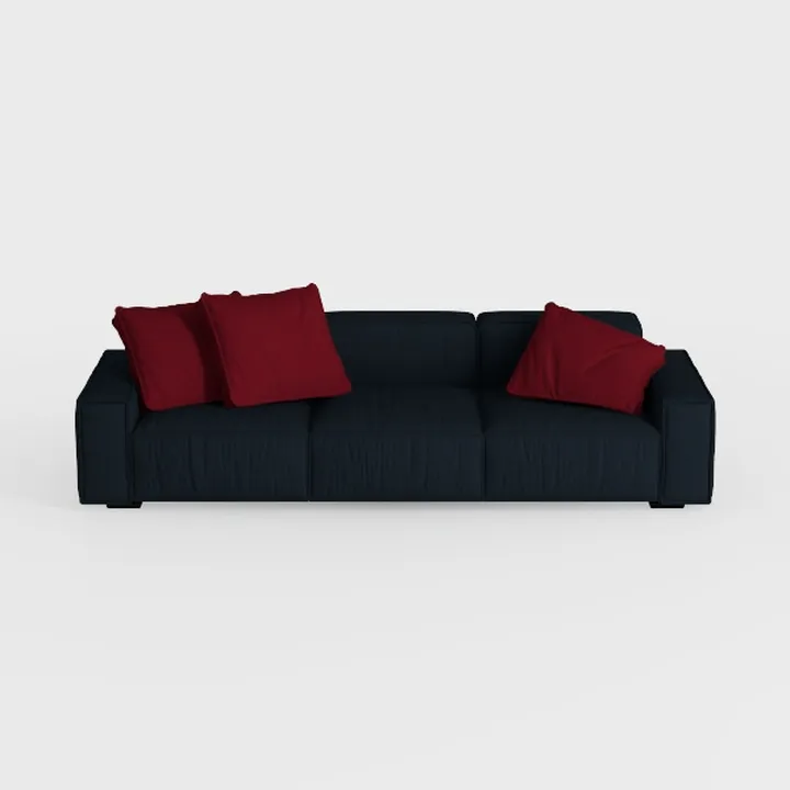 77'' Patio Sofa, All Weather Outdoor Rattan Wicker