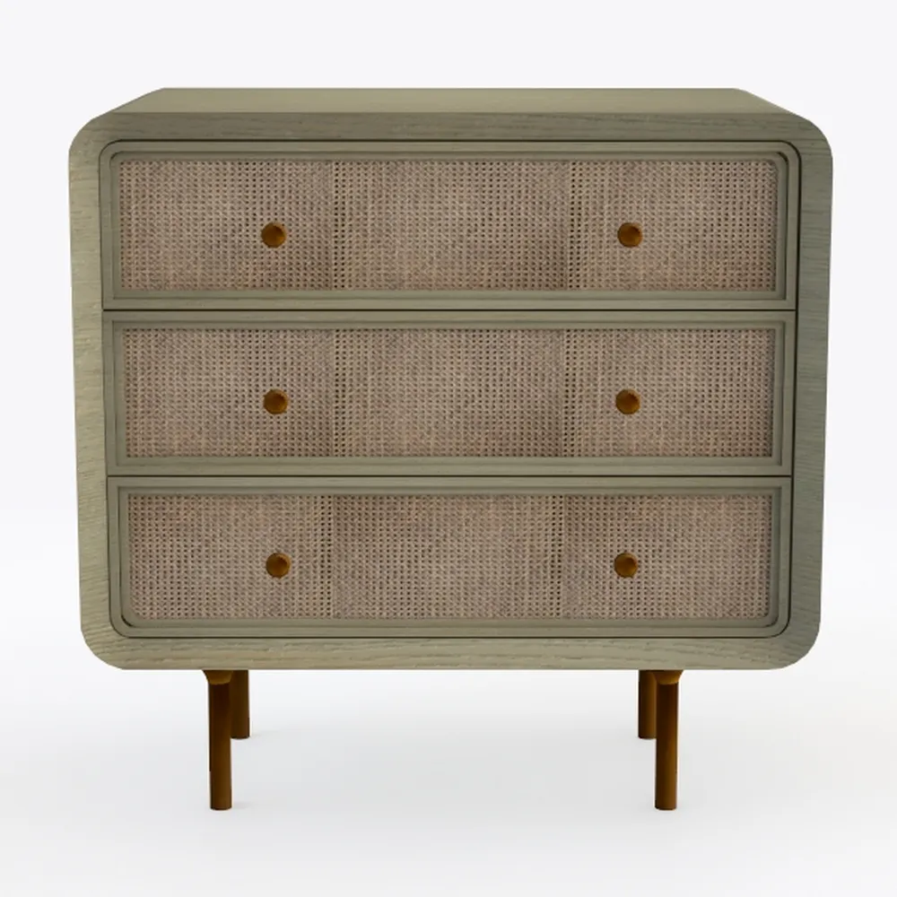 Cambridge Parkview 3-Drawer Mango Wood Chest for