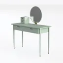 Brooks 3-Piece Silver Vanity Set Left 45 Degree View