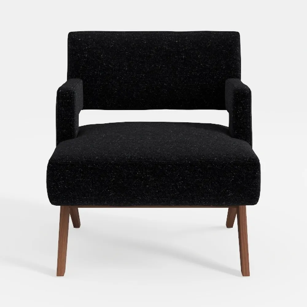 AODAILIHB Mid Century Sherpa Boucle Accent Chair