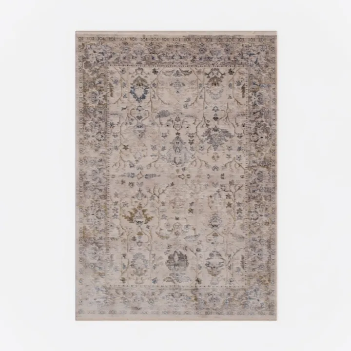 RUGGABLE x Morris & Co Washable Rug-Warm Beige