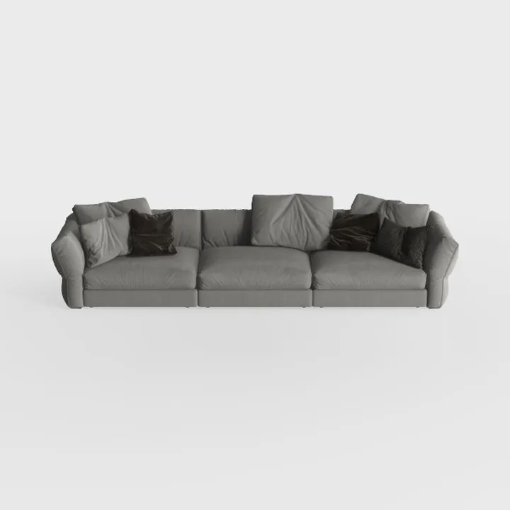 102.4" Plush Corduroy 4-Seat Sofa,Deep Seat Couche