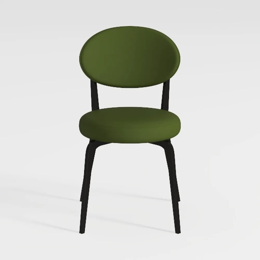 LEIYTFE Round Cushion Modern Chair Dining Room