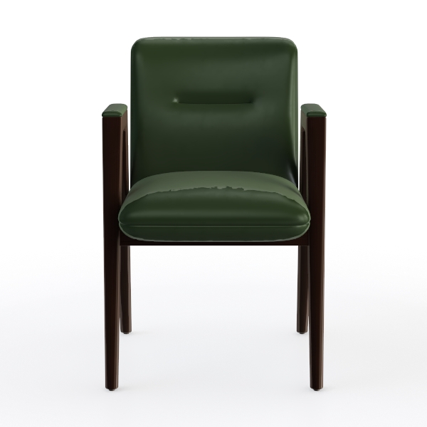 Dinning Chairs with Wheels and Arms, Solid Wood Of