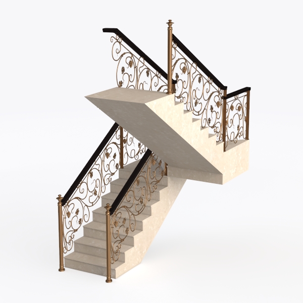 staircase-Retro Charm