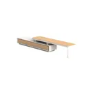 Modern Minimalist Solid Wood Extendable TV Stand Cabinet 3D Model Left 45 Degree View