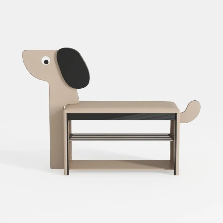 Solid Wood Shoe Bench (Original Wood Color)
