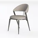 Dining Chairs Set of 4 Modern High Backrest Left 45 Degree View
