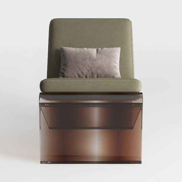 Furniture of America IDF-AC6187GY Caroll Acrylic L