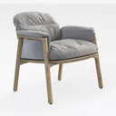 Modern Set of 4 Blue Seat Low Back Swivel Bar Stoo Right 45 Degree View