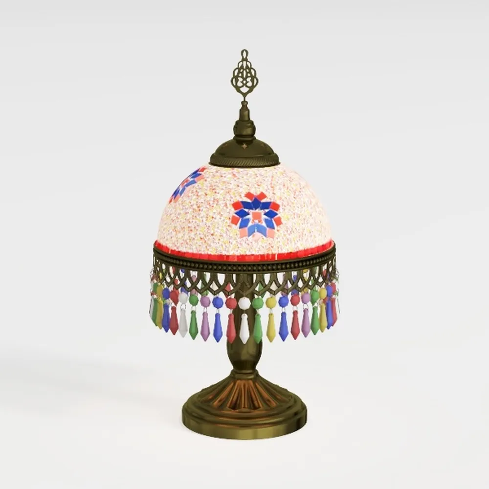 WERFACTORY Tiffany Table Lamp Stained Glass Style