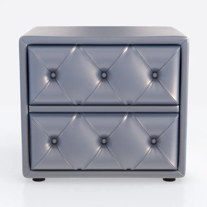 Stylish Two Drawer Nightstand for Modern