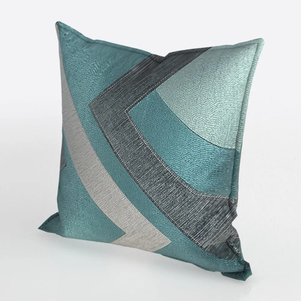 Swono Watercolor Throw Pillow Cover Stripped Waves