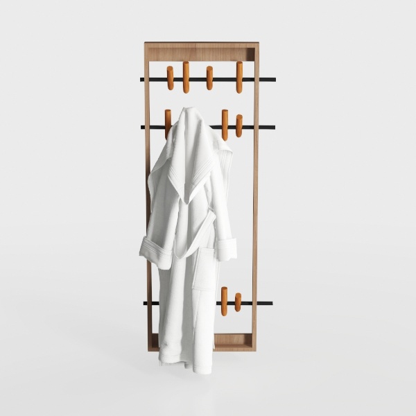 Freestanding Coat Rack, Solid Wood Coat Tree