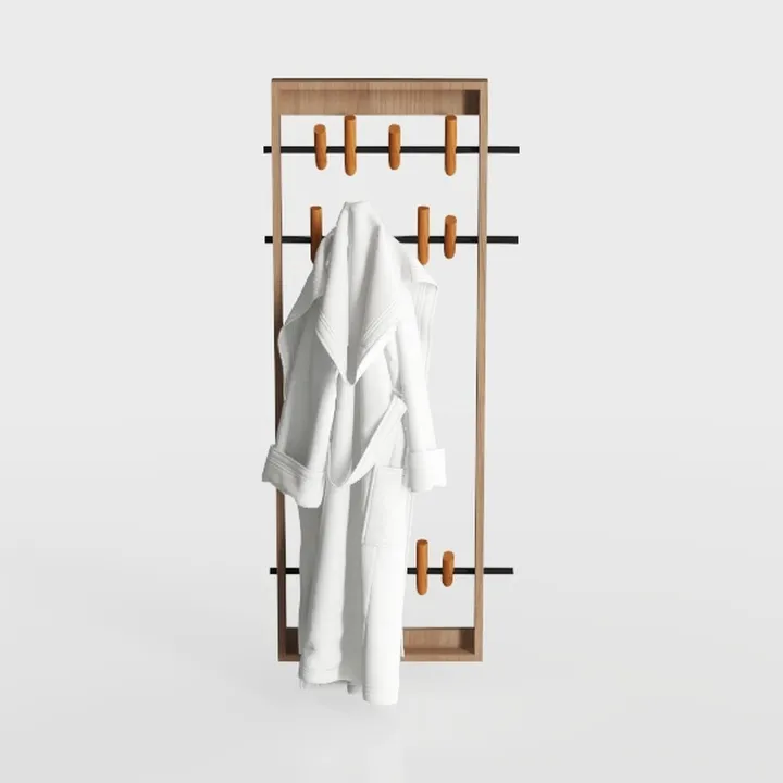 Freestanding Coat Rack, Solid Wood Coat Tree