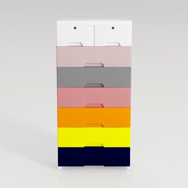 Storage Cabinet with 6 Drawers, Modiran Closet