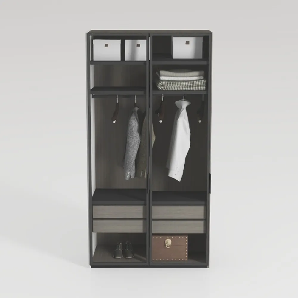 47.6" Tall Metal Storage Cabinet with Glass Doors