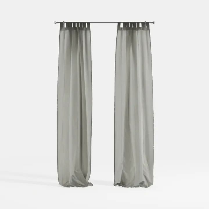 YoungsTex White Velvet Curtains 84 Inches Long 2 