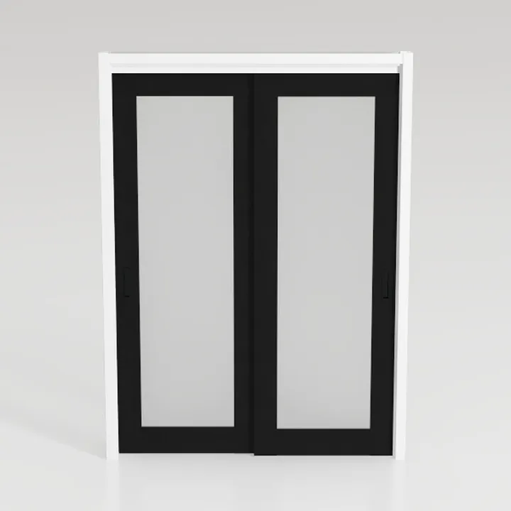 Pemberly Row 3 Panels Folding Doors - Black