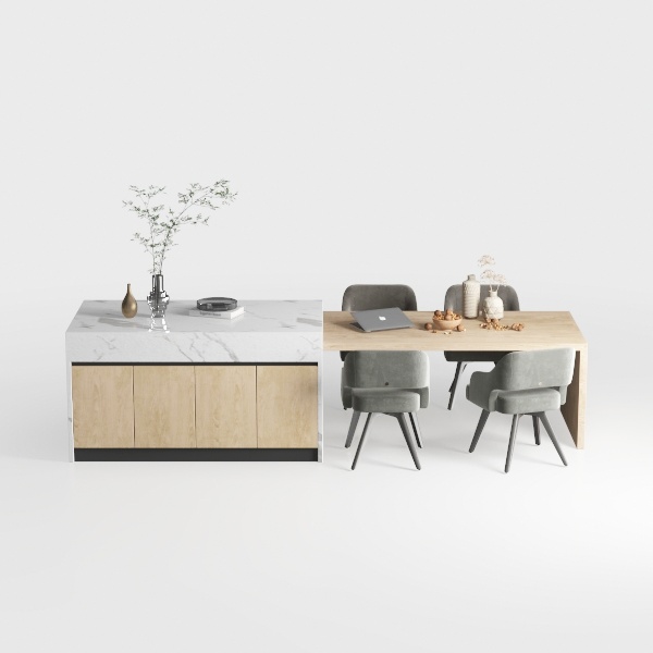 Summer Charcoal / Black Fabric Arm Chair (Set of 6