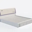 Harper & Bright Designs Full Size Murphy Bed, Full Right 45 Degree View
