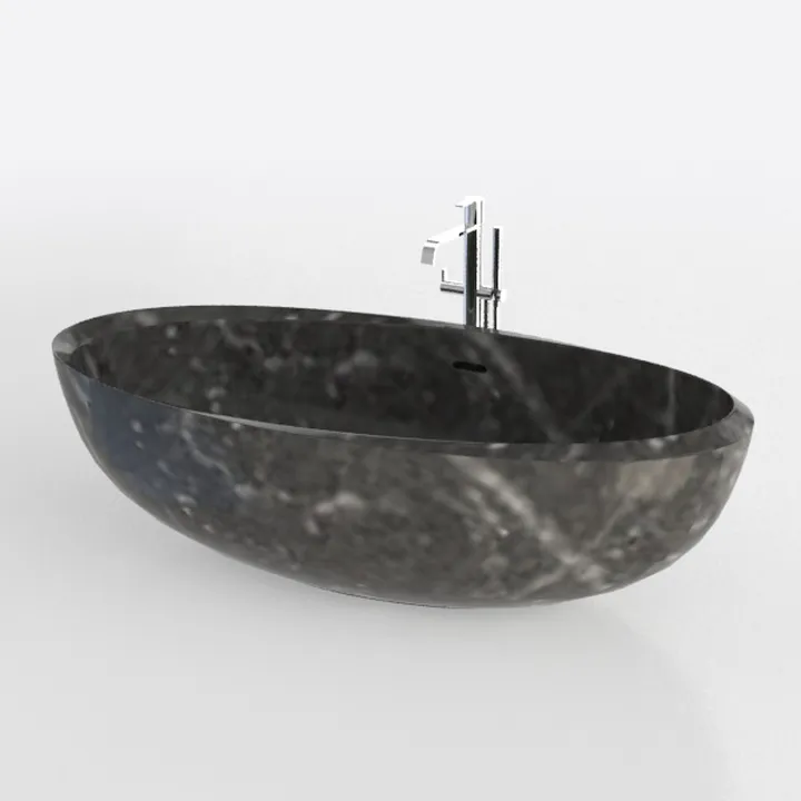 CT Copper Tailor 60" Handcrafted Marble Bathtub