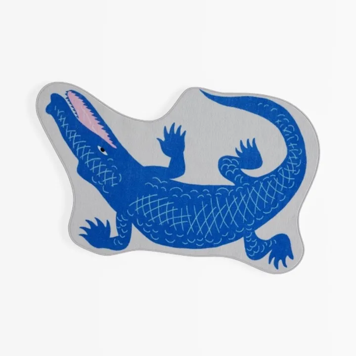 Whimsical Crocodile Shaped Novelty Rug 3D Model