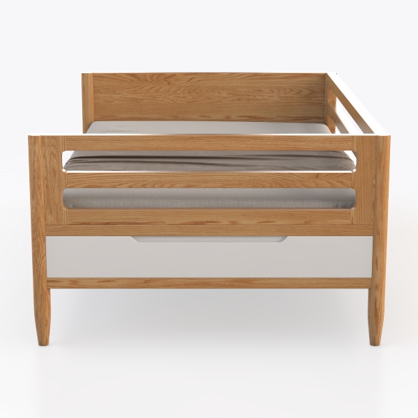 IKEA KURA Reversible Bed, 90x200 cm, White/Pine