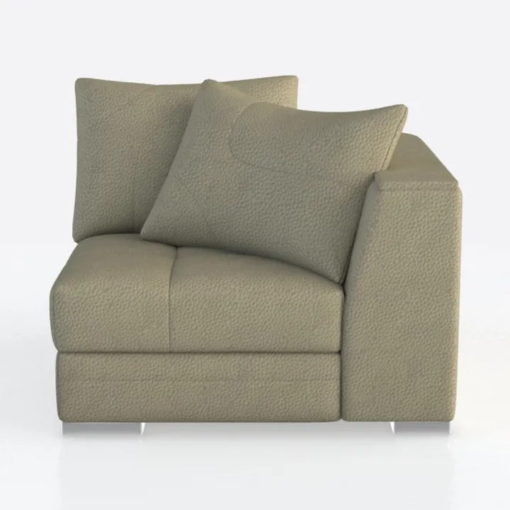 POVISON 31" Modular Sectional Armless Sofa for Liv