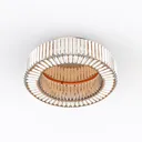 Luxury Gold Brass Crystal Flush Mount Ceiling Lamp 3D Model Right 45 Degree View