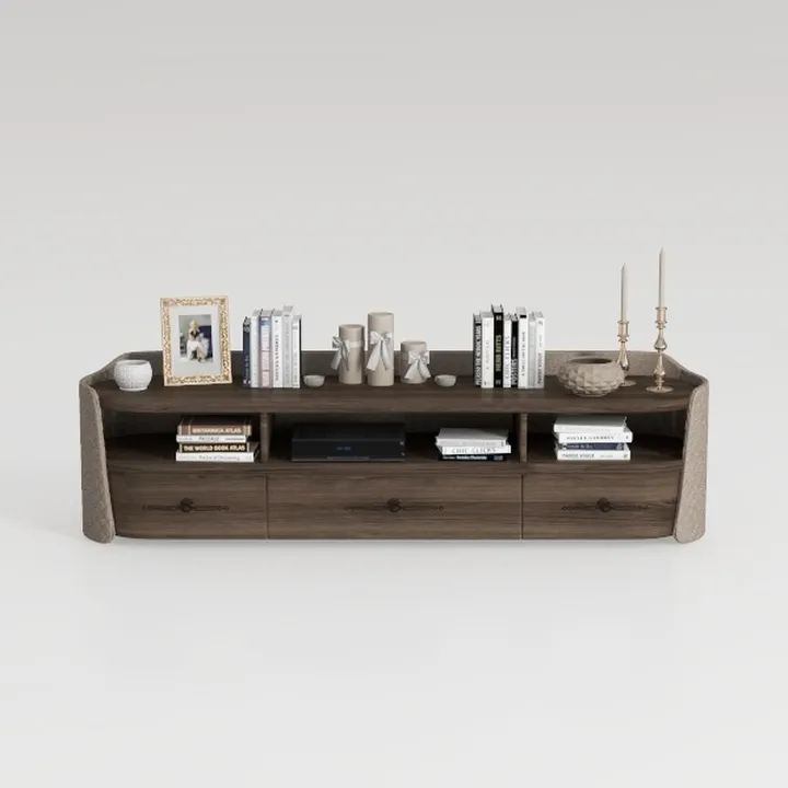 Modern Black TV Stand for TVs up to 80", Large