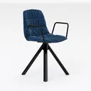 Adjustable Casual Office Chair with Soft Seat Cush Right 45 Degree View