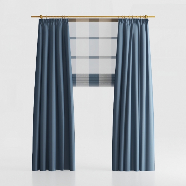 Joydeco Blue Velvet Curtains 84 inch Length 2