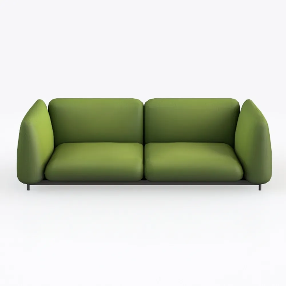 Hybition Velvet Loveseat Modern Sofa with Wooden L