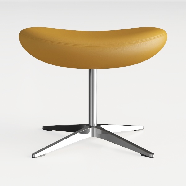 KKTONER Round Rolling Stool with Wheels PU Leather