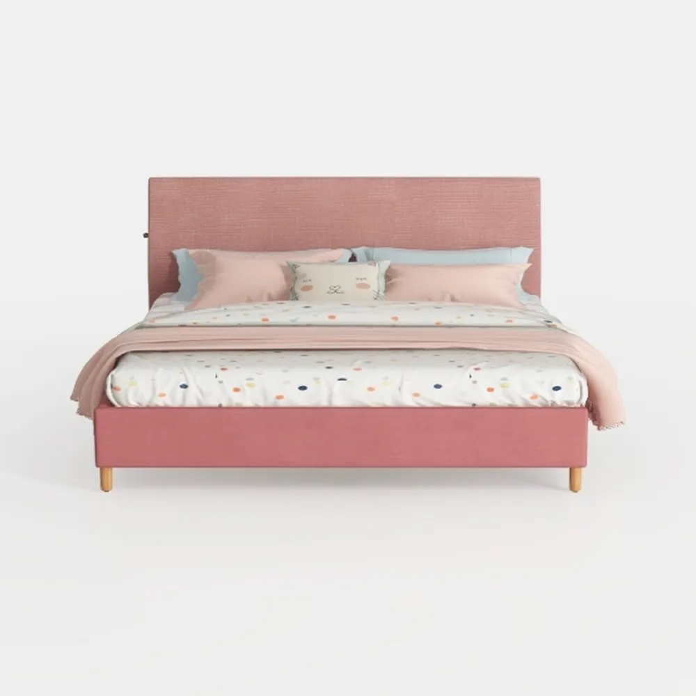 King Size Bed Frame, Upholstered Platform Bed King