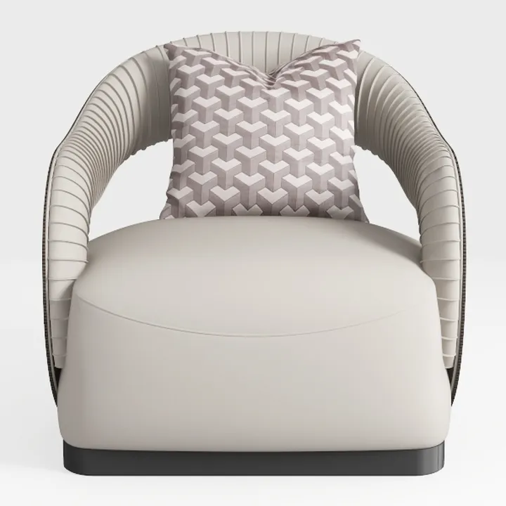 Modern Accent Chair, Upholstered Tufted Living Roo