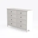 63.3 Inch Dresser for Bedroom, 10 Drawer Dresser Left 45 Degree View