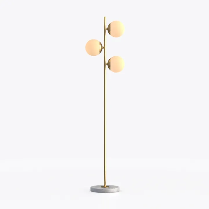 Tree Floor Lamp with 3 Light Bulbs Standing Tall