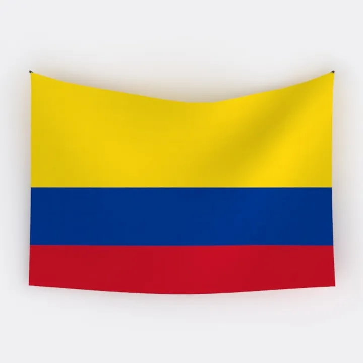 Minimalist Colombia Flag Wall Tapestry 3D Model