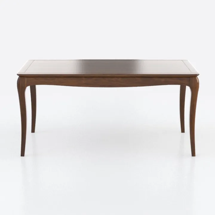 Traditional Solid Walnut Wood Dining Table 3D Model