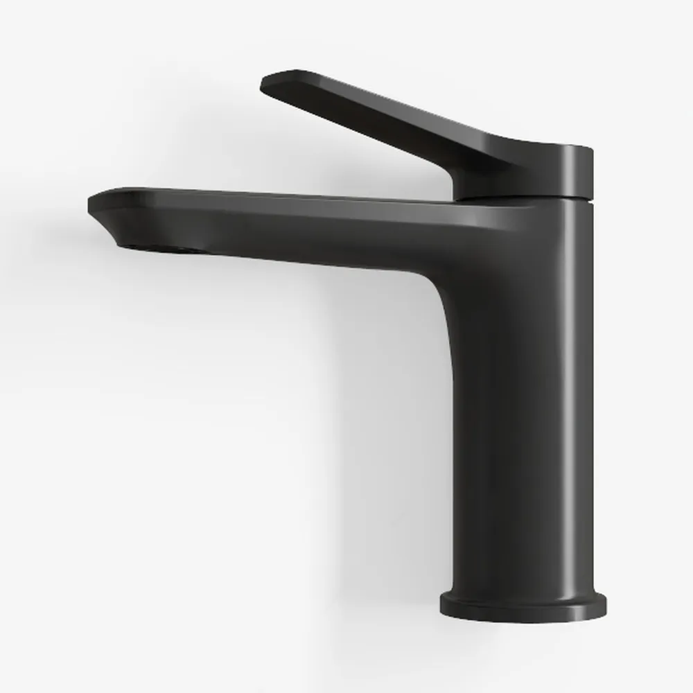 KENES Matte Black Single Handle Bathroom Sink