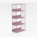 TOOLF Slim Rolling Storage Cart, 4 Tier Utility Right 45 Degree View