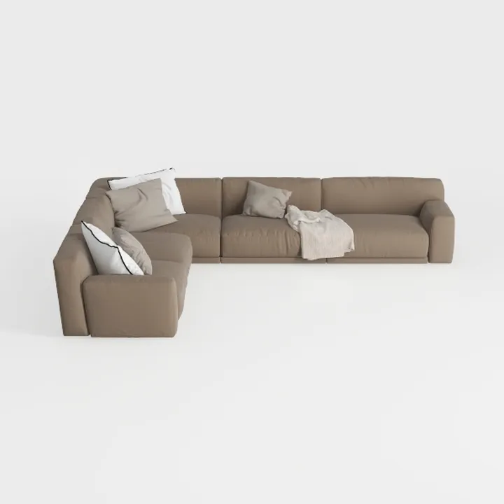 107" Boneless Couch with Deep Seat, Modular