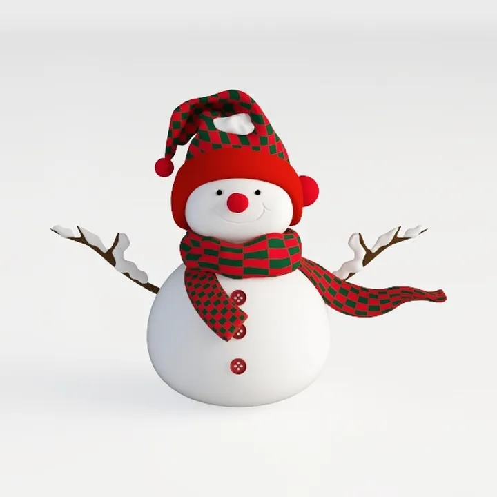 snowman-Snowy Scene