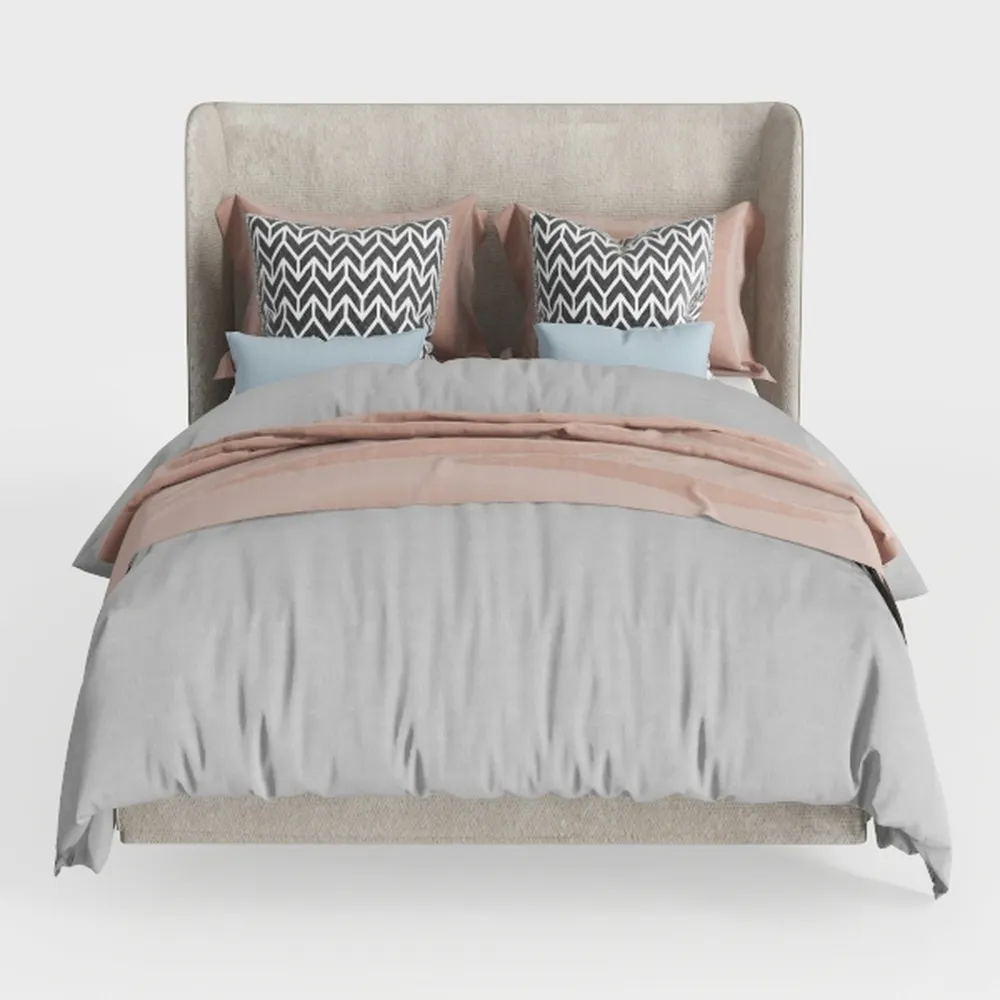 Baxton Studio 424-7473-AMZ Upholstered Queen Size