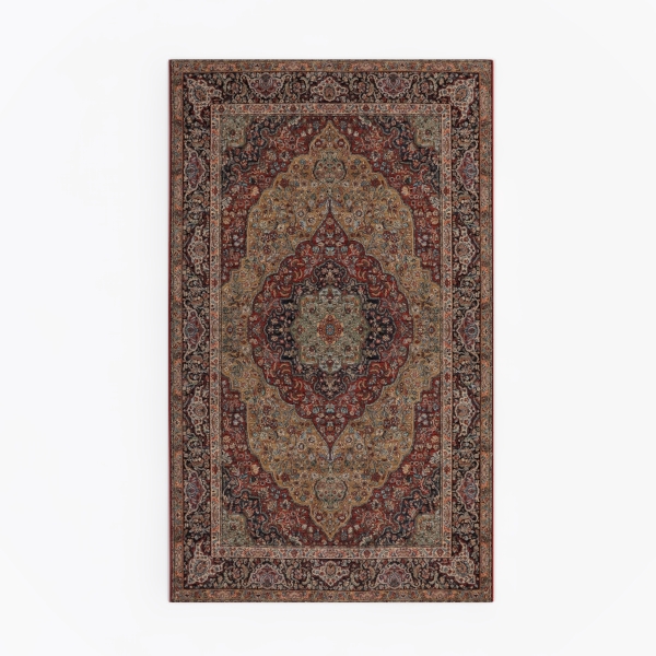 carpet/rug_RED_Animals & plants_2