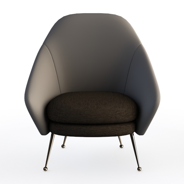 Modern Swivel Barrel Chair, Upholstered Velvet Rou