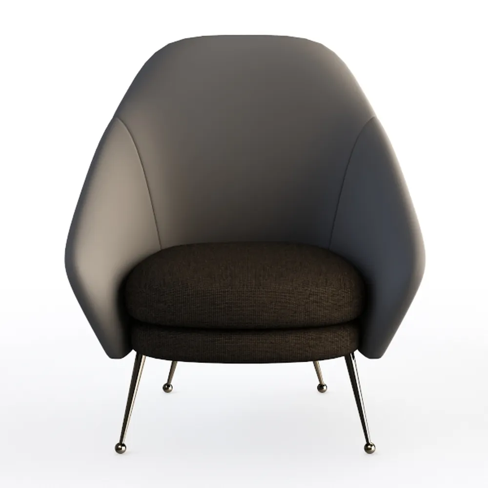 Modern Swivel Barrel Chair, Upholstered Velvet Rou