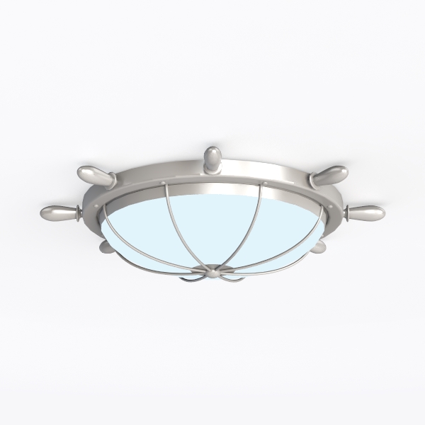 Brushed Nickel Flush Mount Ceiling Light, 3-Light